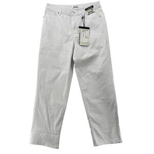 d.jeans‎ Jeans Womens 14 White High Waist Wide Leg Ankle Recycled Twill Stretch